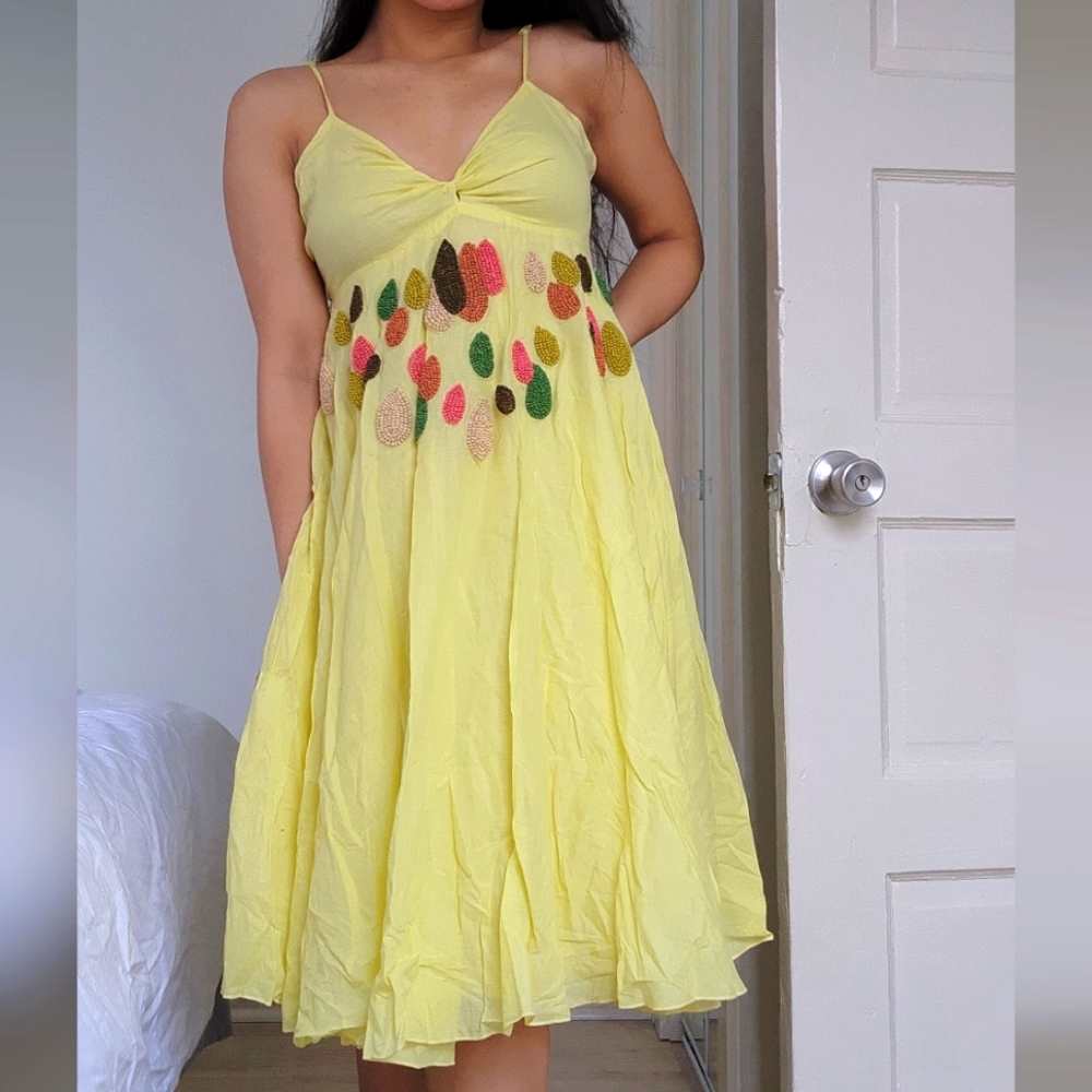 Yellow sun dress